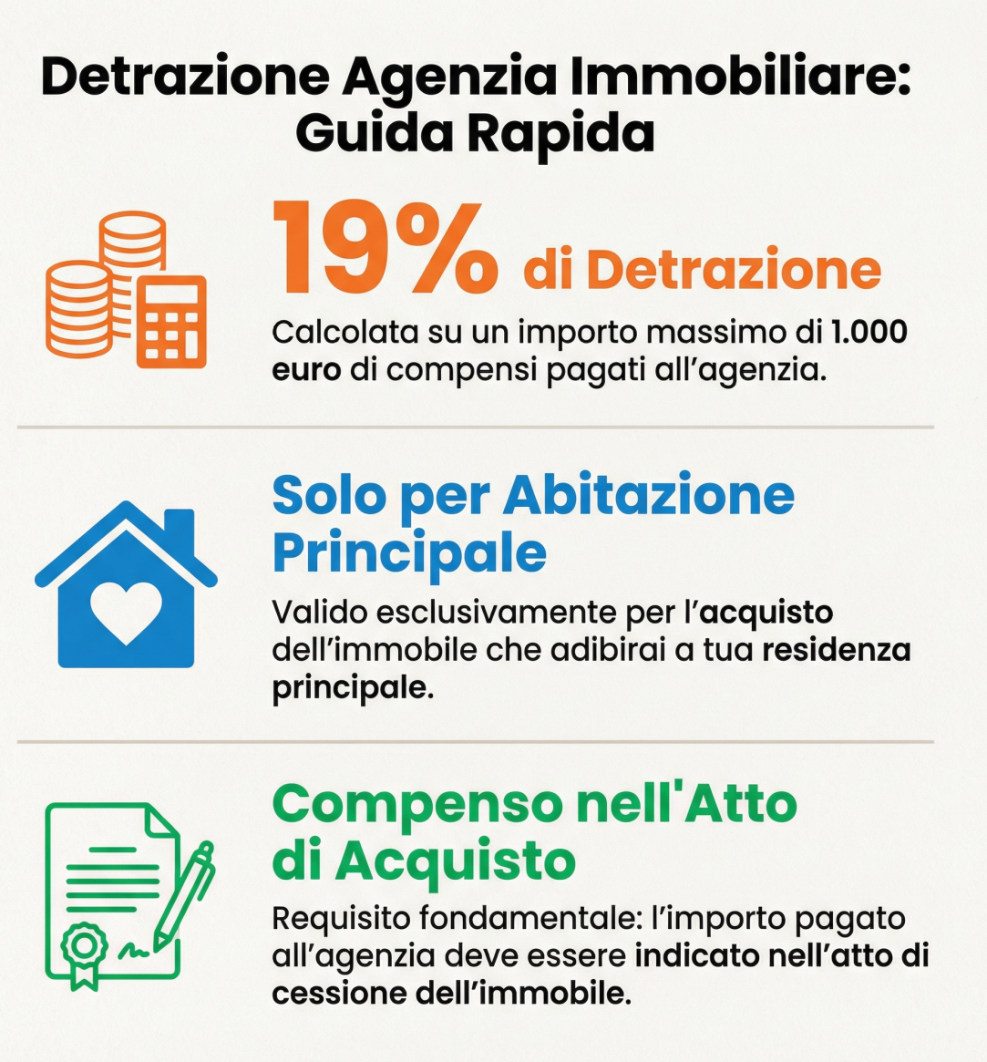 Come portare in detrazione le provvigioni di un’agenzia immobiliare: guida pratica per chi compra casa